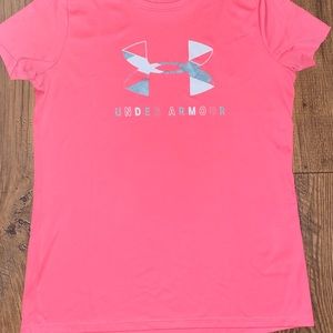 Pink Under Armour shirt